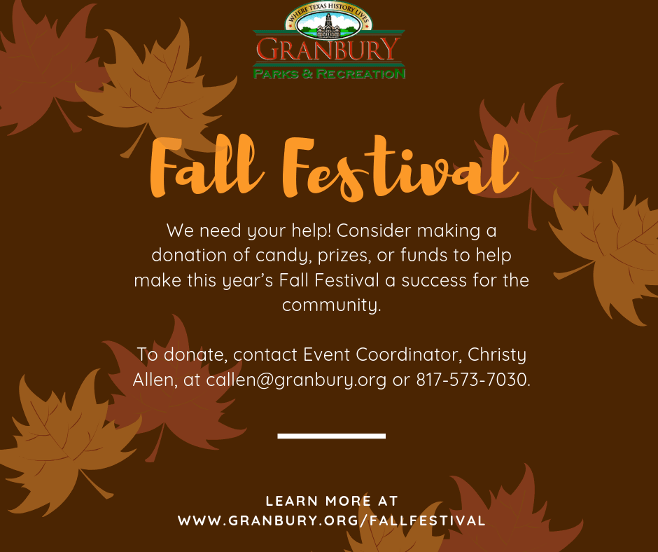 Fall Festival Donations