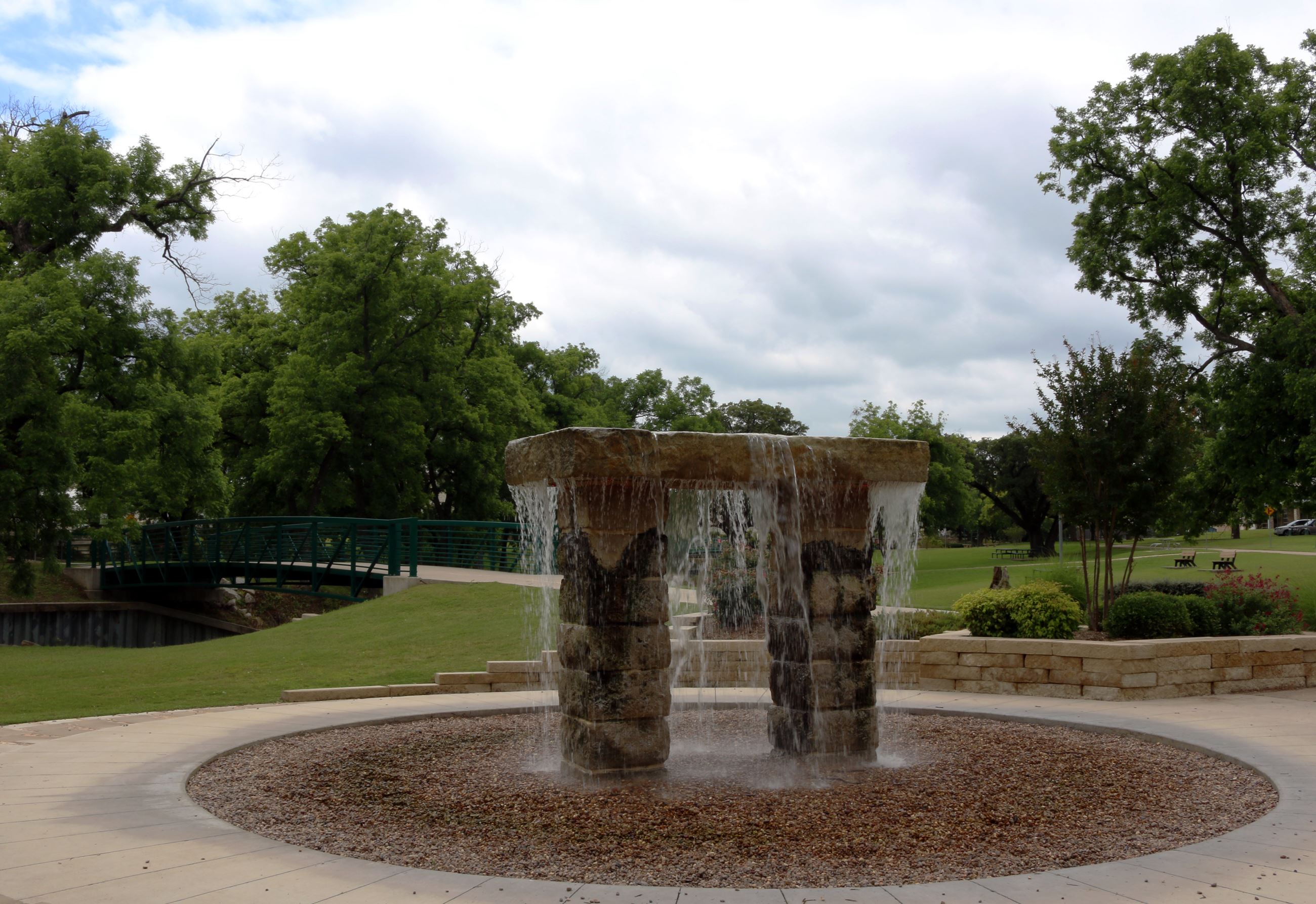 Shanley Park water fountain statue