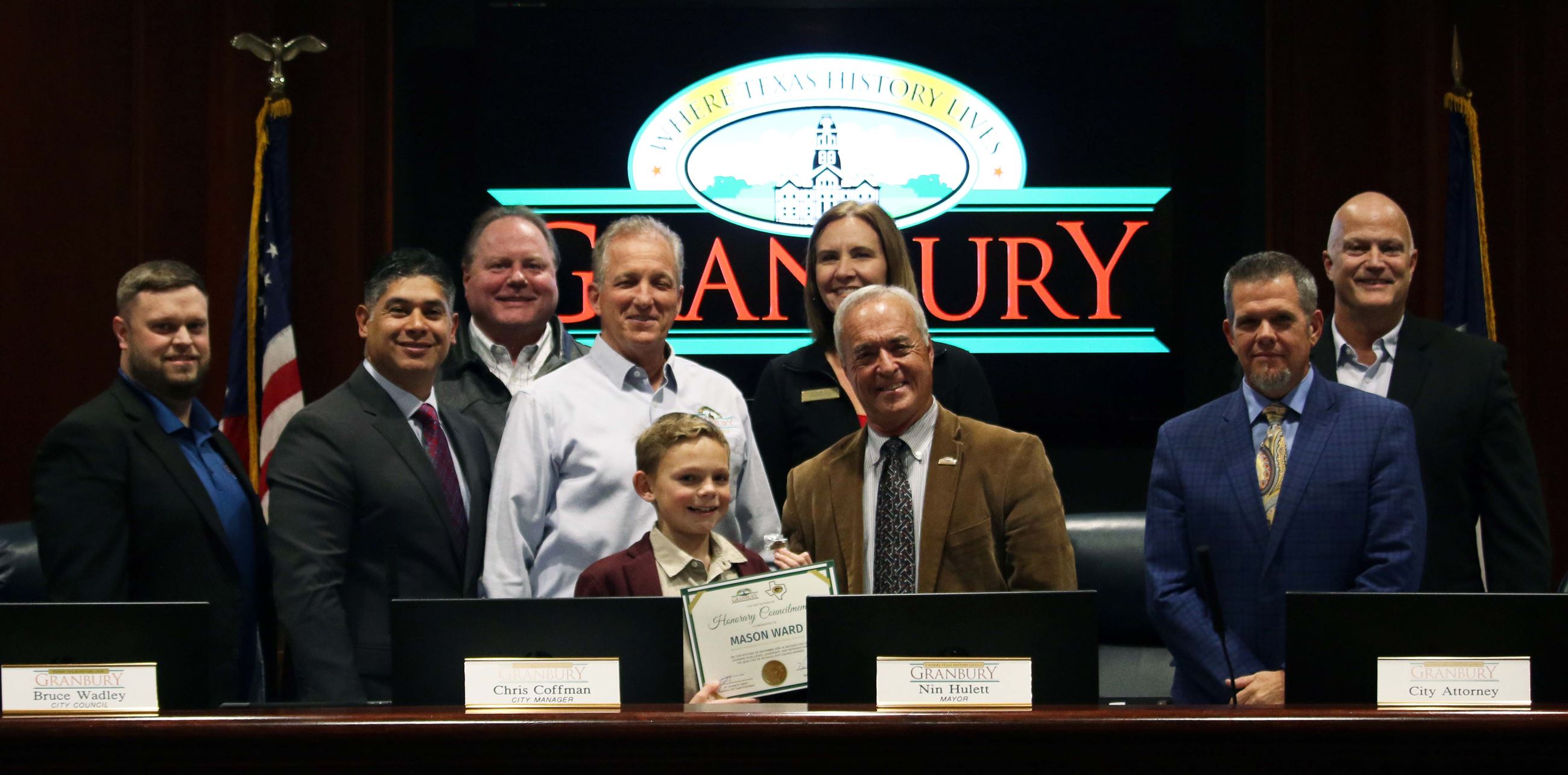 Mason Ward with Granbury City Council