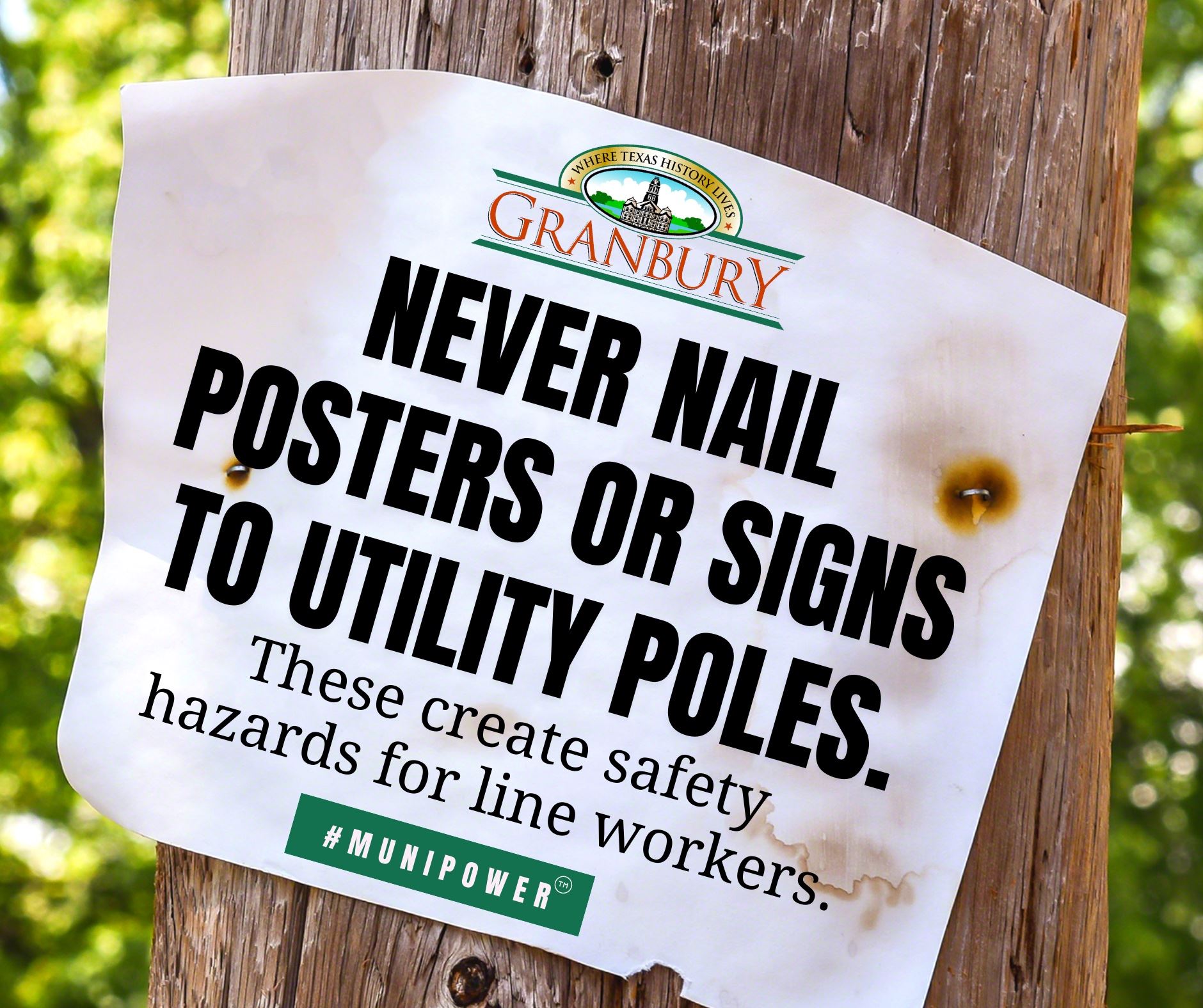 3 - Safety - Posters on Poles