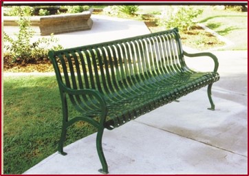 A Green Memorial Bench
